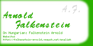 arnold falkenstein business card